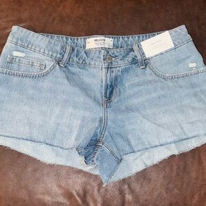 Hollister LOW RISE Mini Light Blue Jean Shorts